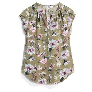 Fun2fun Walden split neck blouse